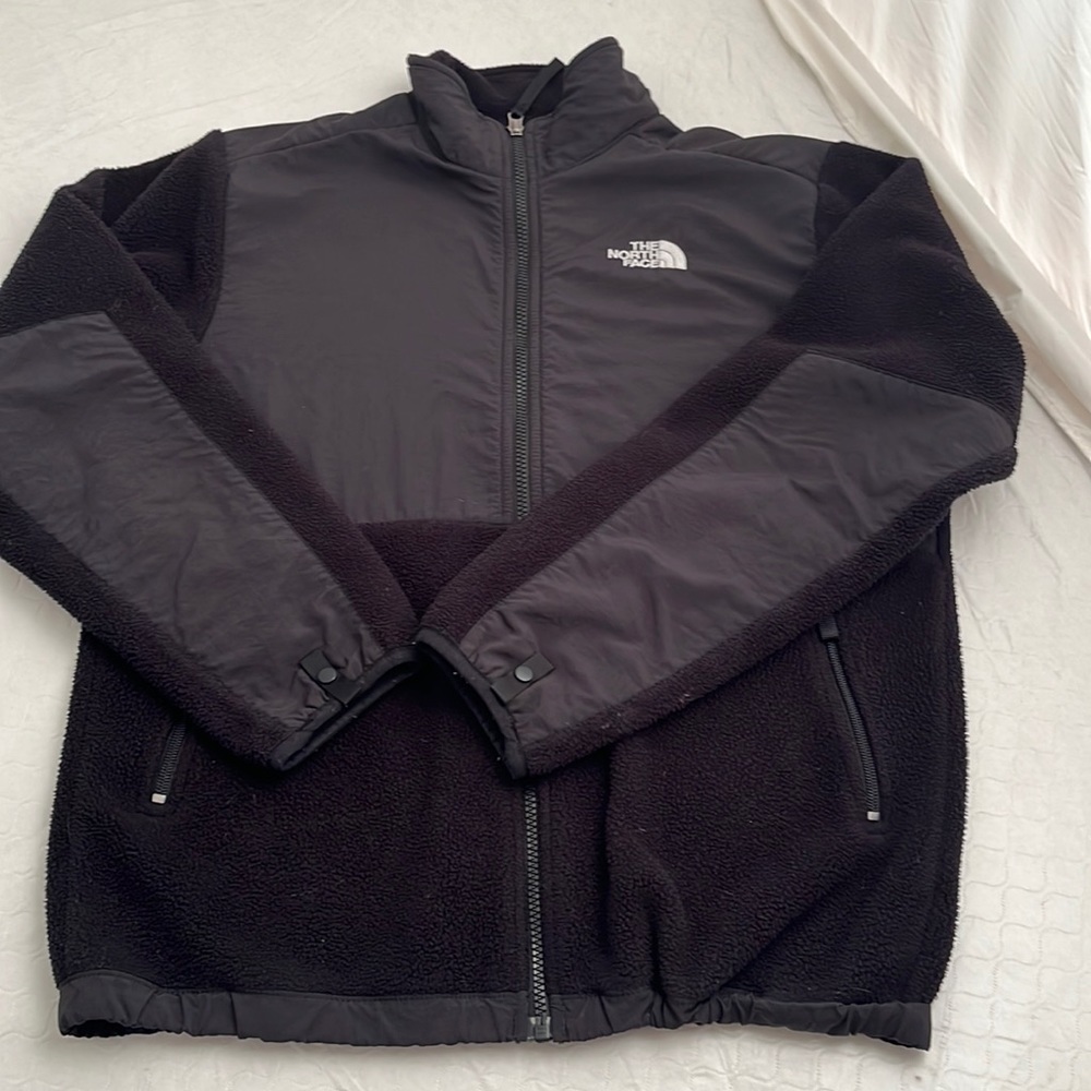 The North Face Denali black fleece full zip jacket